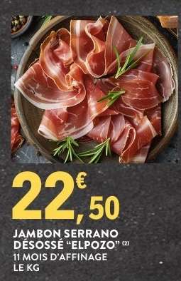 JAMBON SERRANO DÉSOSSÉ “ELPOZO”
