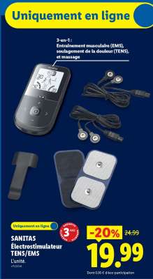 SANITAS Électrostimulateur TENS/EMS