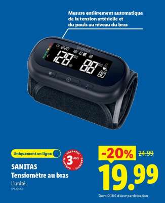 SANITAS Tensiomètre au bras
