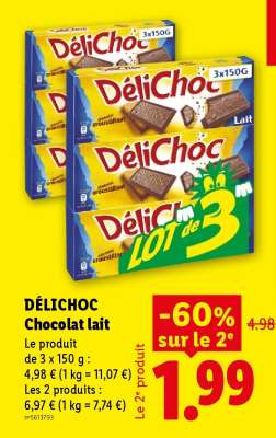 DÉLICHOC CHOCOLAT LAIT