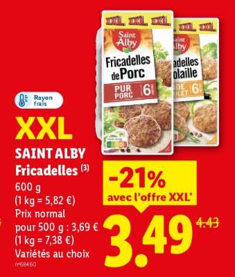 SAINT ALBY Fricadelles