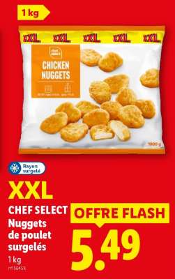 CHEF SELECT Nuggets de poulet surgelés