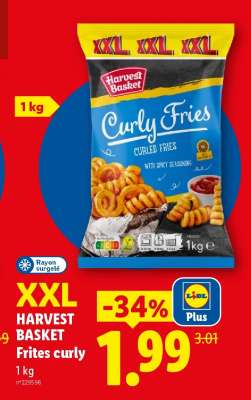 HARVEST BASKET Frites curly
