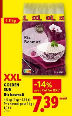 GOLDEN SUN Riz basmati