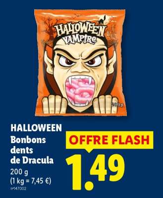 HALLOWEEN Bonbons dents de Dracula