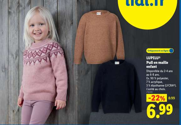 LUPILU® Pull en maille enfant