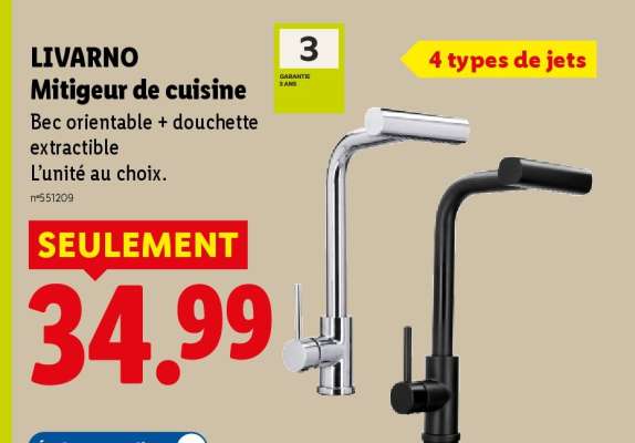 LIVARNO Mitigeur de cuisine