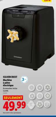 SilverCrest Machine à pâtes électrique