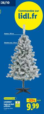 LIVARNO Sapin de Noël artificiel