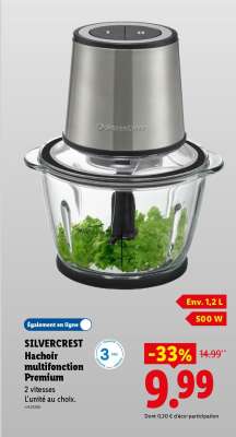 SILVERCREST Hachoir multifonction Premium