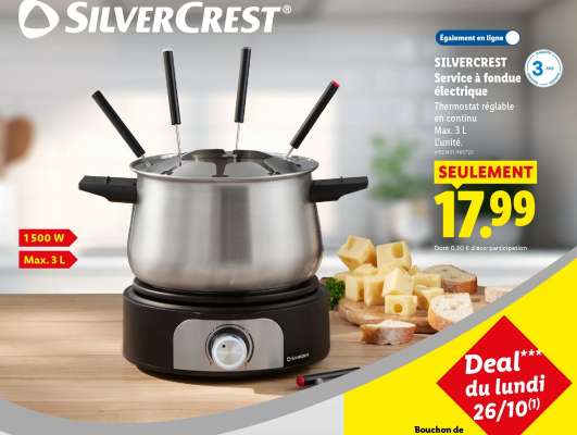 SILVERCREST Service à fondue électrique