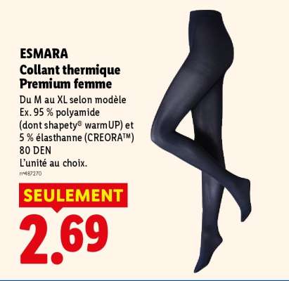 ESMARA Collant thermique Premium femme