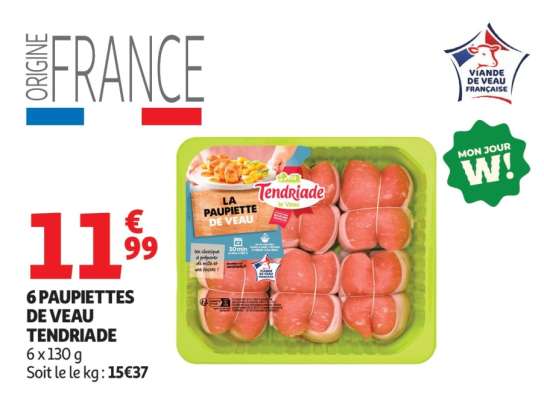 6 Paupiettes De Veau Tendriade