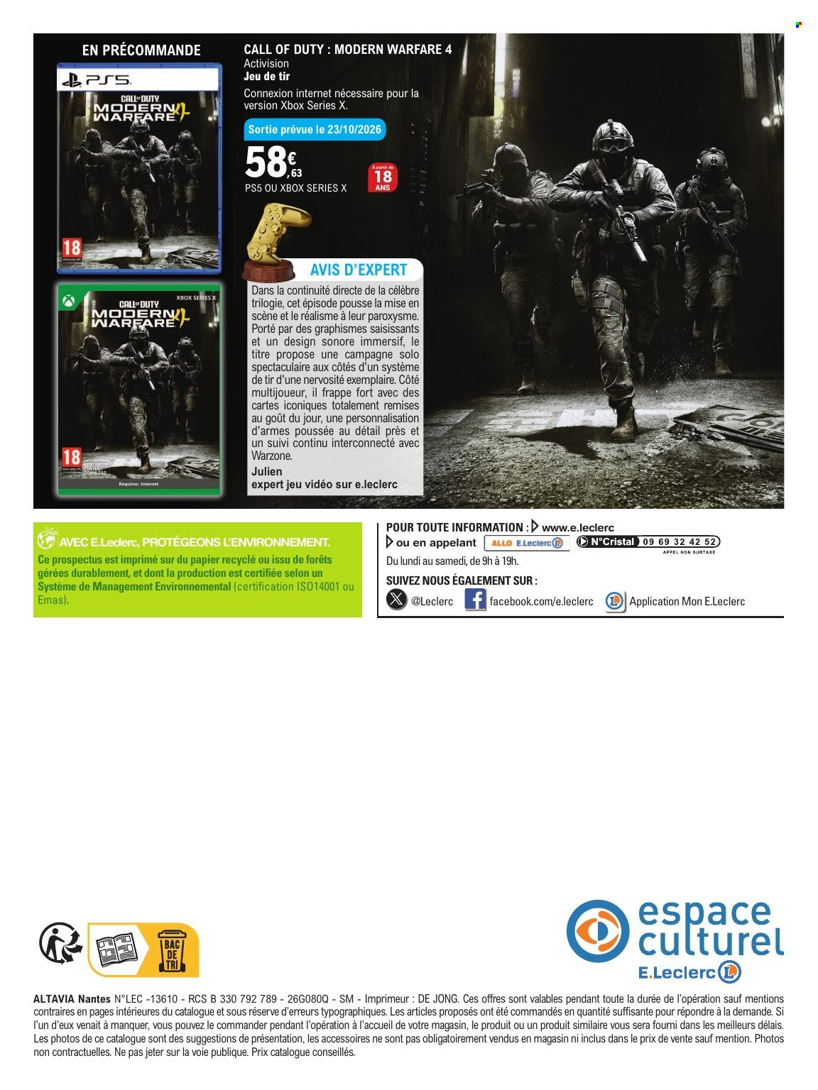 Catalogue E.Leclerc - 20/10/2026 - 07/11/2026. Page 20