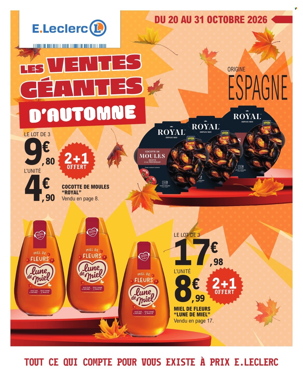 Catalogue E.Leclerc - 20/10/2026 - 31/10/2026. Page 1