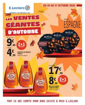 Catalogue E.Leclerc - 20/10/2026 - 31/10/2026.