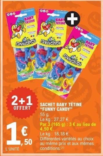 Sachet Baby Tétine "Funny Candy"