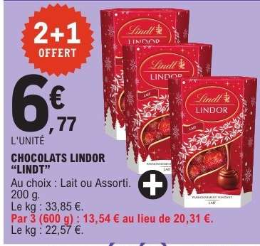 CHOCOLATS LINDOR “LINDT”