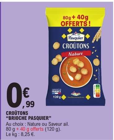 CROÛTONS “BRIOCHE PASQUIER”