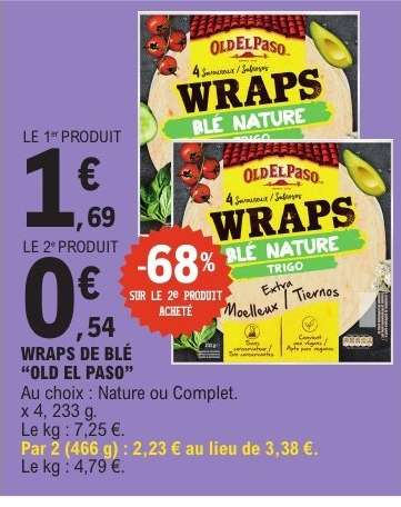 WRAPS DE BLÉ “OLD EL PASO”