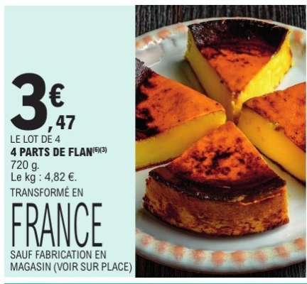 4 PARTS DE FLAN