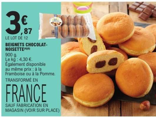 BEIGNETS CHOCOLAT NOISETTE