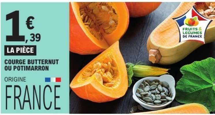 COURGE BUTTERNUT OU POTIMARRON