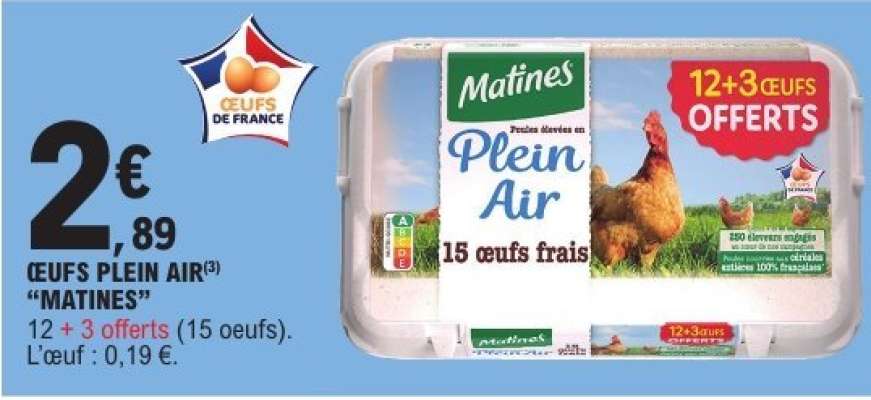 Oeufs Plein Air Matines