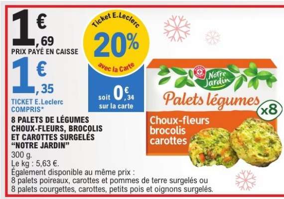 Palets légumes