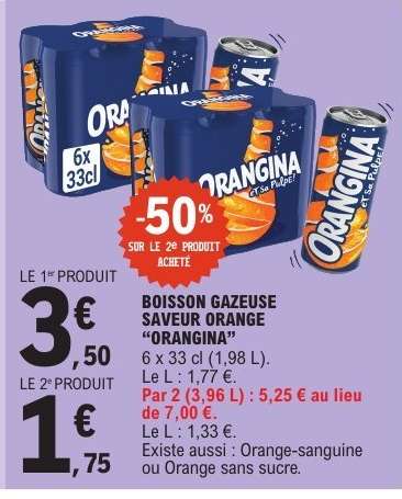 Boisson gazeuse saveur orange 'Orangina'
