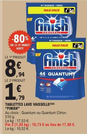 Tablettes Lave Vaisselle Finish