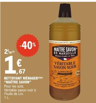 NETTOYANT MÉNAGER "MAÎTRE SAVON"