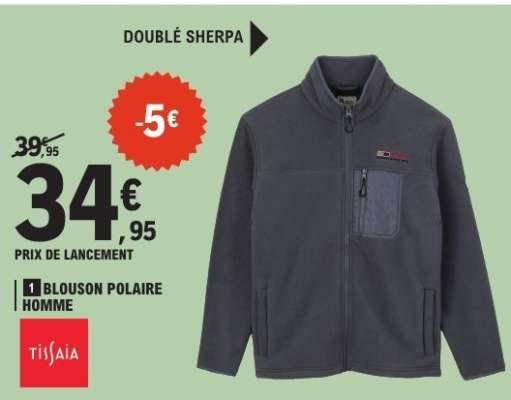 Blouson polaire homme