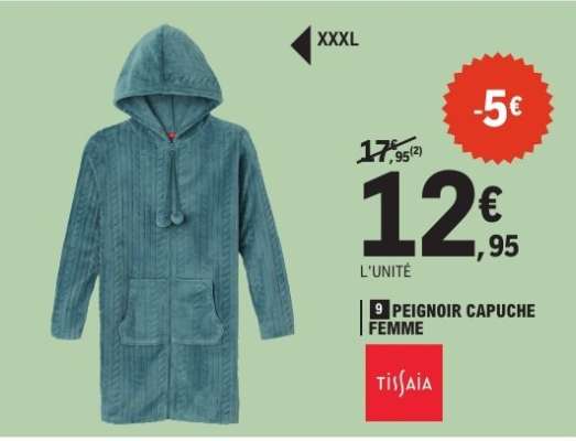 Peignoir Capuche Femme