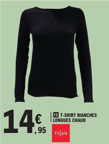 T-SHIRT MANCHES LONGUES CHAUD