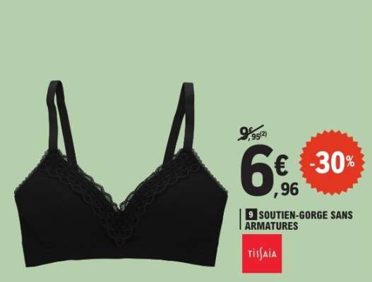 Soutien-gorge sans armatures