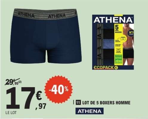 Lot de 5 Boxers Homme
