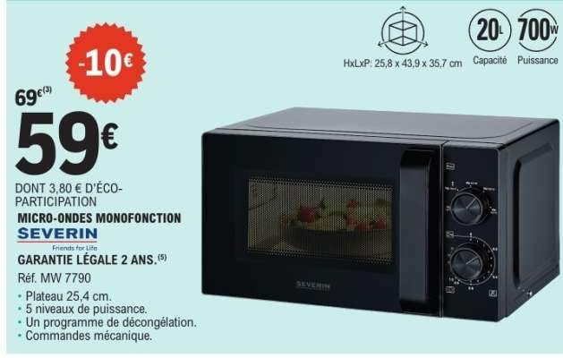 SEVERIN Micro-ondes Monofonction