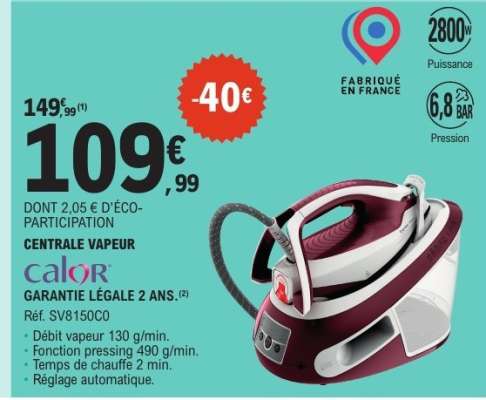 Centrale Vapeur Calor