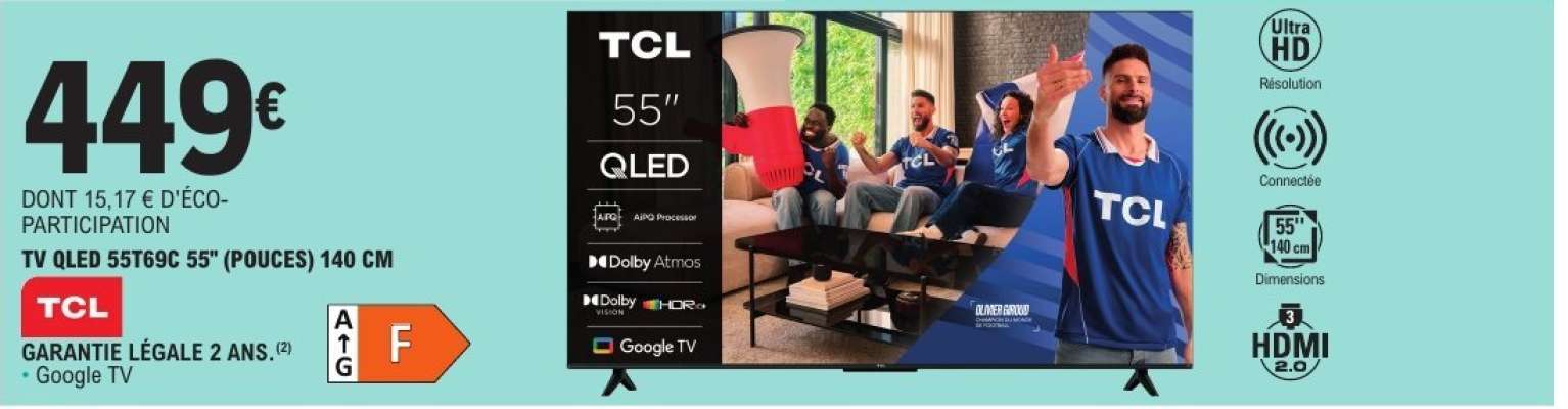 TV QLED 55T56G 55” (POUCES) 140 CM