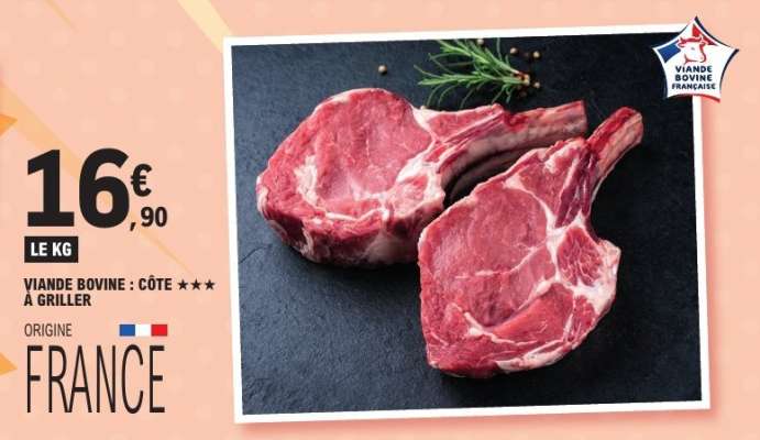 Viande Bovine : Côte à Griller