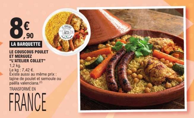 LE COUSCOUS POULET ET MERGUEZ "L’ATELIER COLLET"