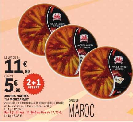 ANCHOIS MARINÉS "LA MONEGASQUE"