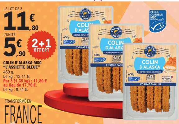 COLIN D'ALASKA MSC "L'ASSIETTE BLEUE"