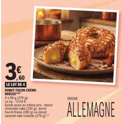 DONUT FAÇON CRÈME BRÛLÉE