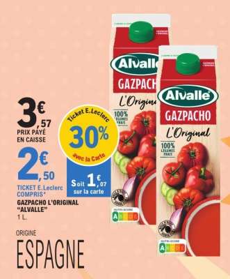 Gazpacho L'original Alvalle