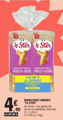 Madeleines Longues Le Ster