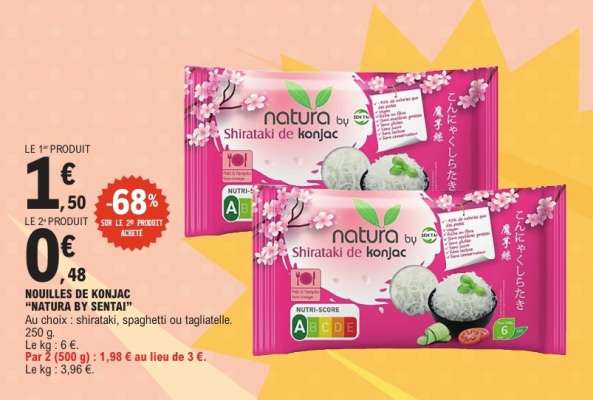 Nouilles de Konjac 'Natura by Sentai'