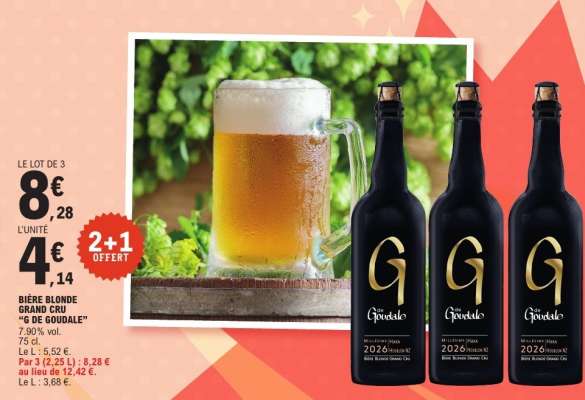 BIÈRE BLONDE GRAND CRU G DE GOUDALE