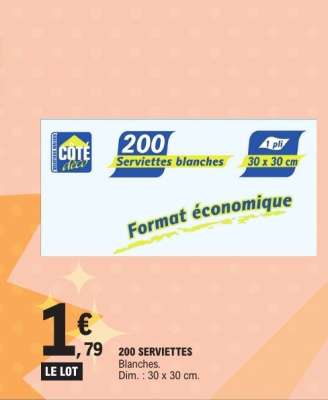200 SERVIETTES